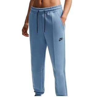 Nike Tech Fleece Womens S Blue Joggers Tapered Sweatpants 27 Inseam